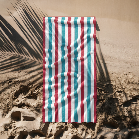BEACH TOWEL TWO-TONE STRIPES