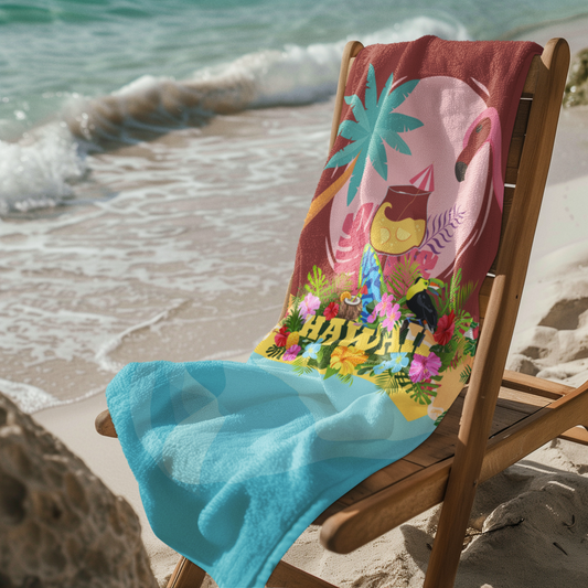 BEACH TOWEL - FLAMENCO