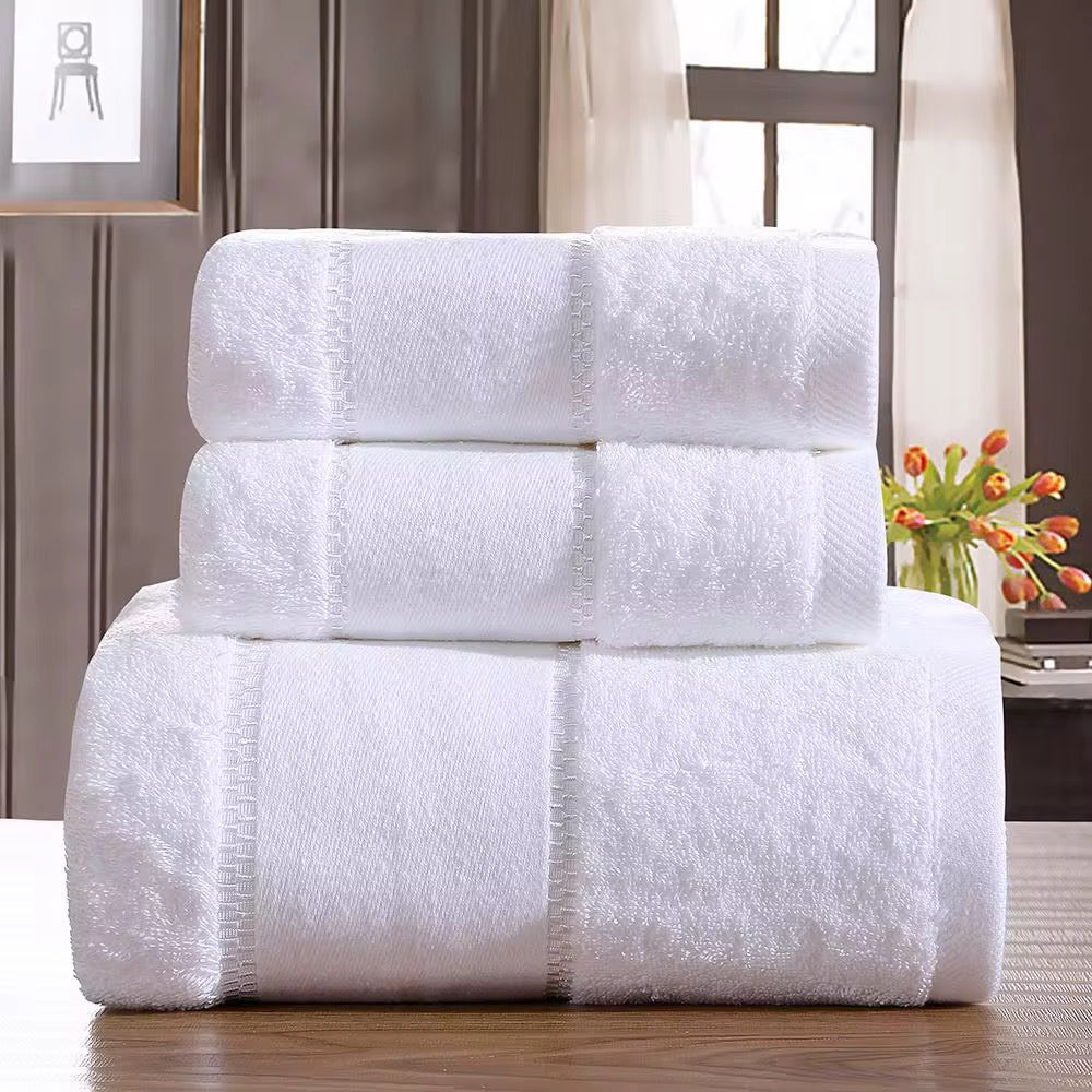Satin Band Luxury Hotel Bath Towel
