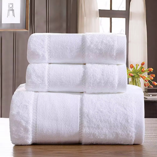 Satin Band Luxury Hotel Bath Towel
