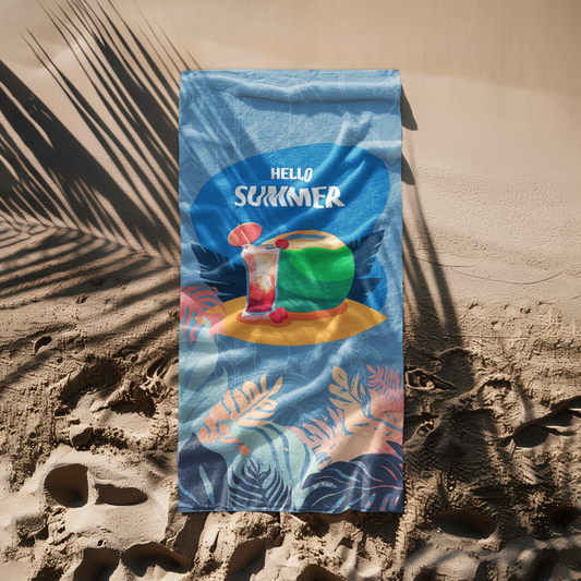 BEACH TOWEL - HELLO SUMMER