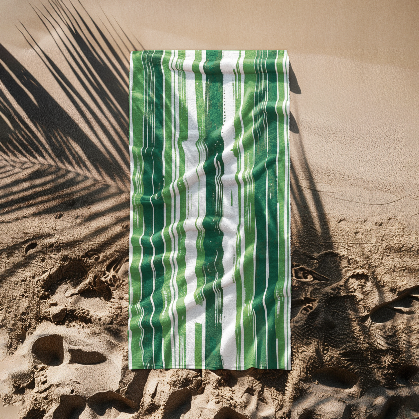 BEACH TOWEL BRUSHED STRIPES
