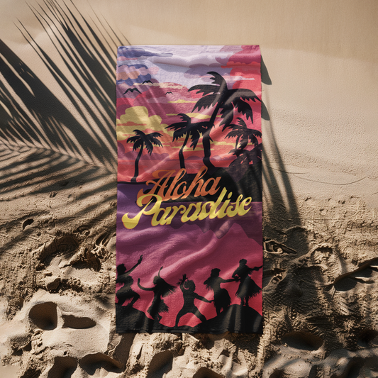 BEACH TOWEL ALOHA PARADISE