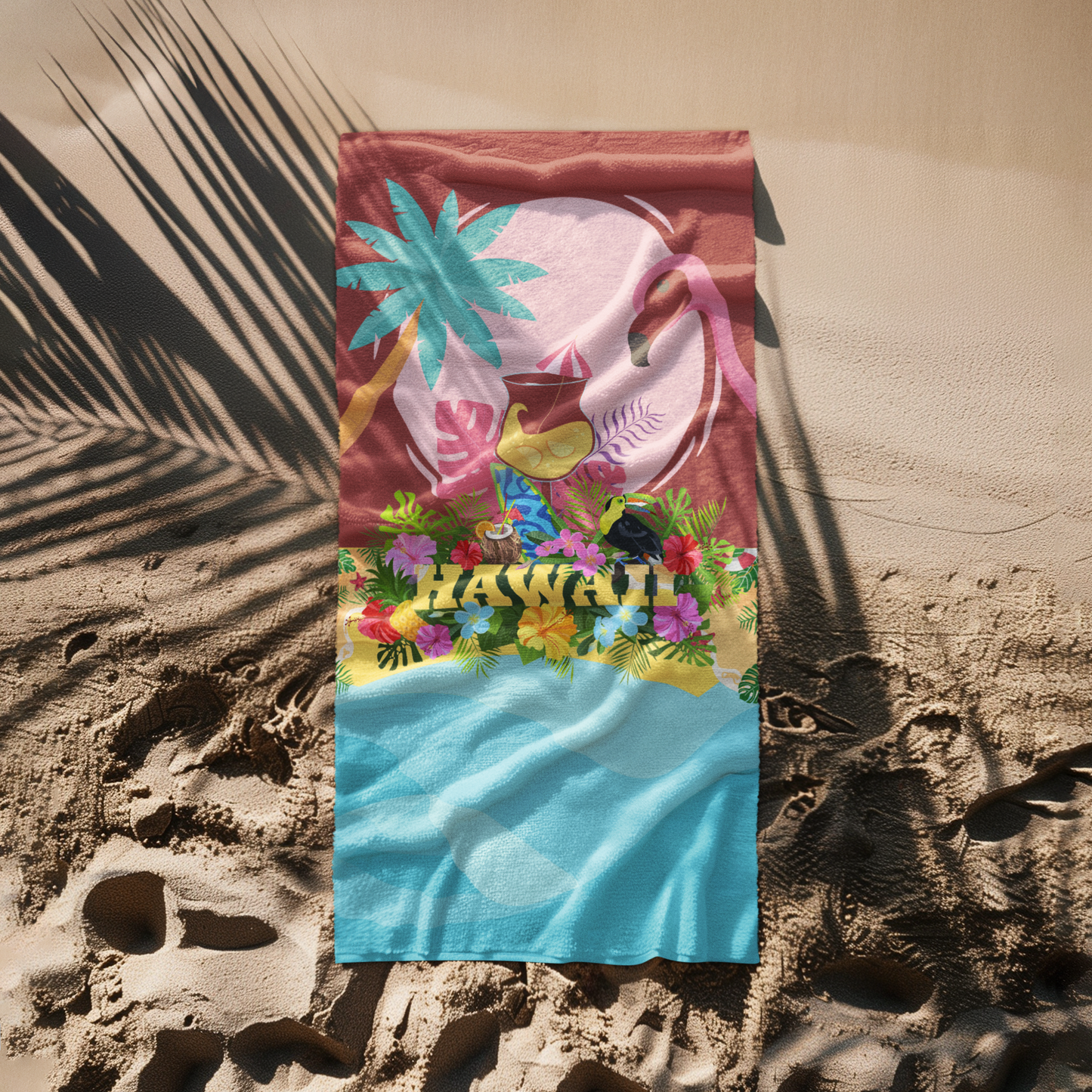 BEACH TOWEL - FLAMENCO