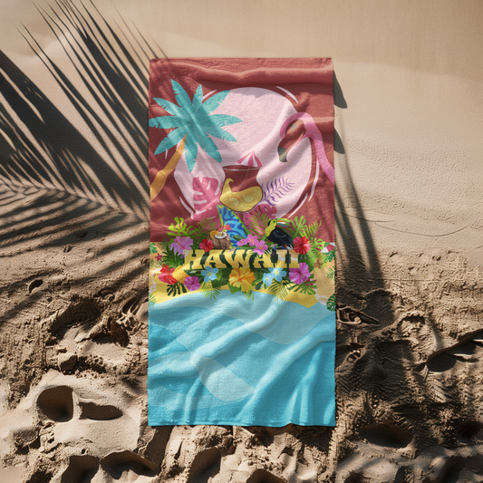 BEACH TOWEL - FLAMENCO