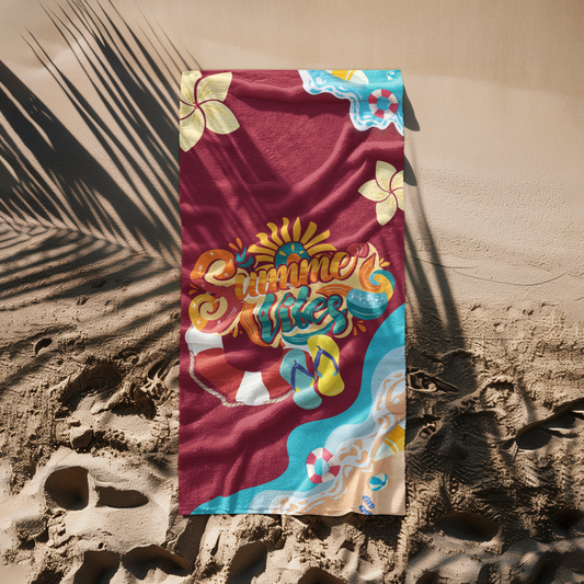 BEACH TOWEL - SUMMER VIBES