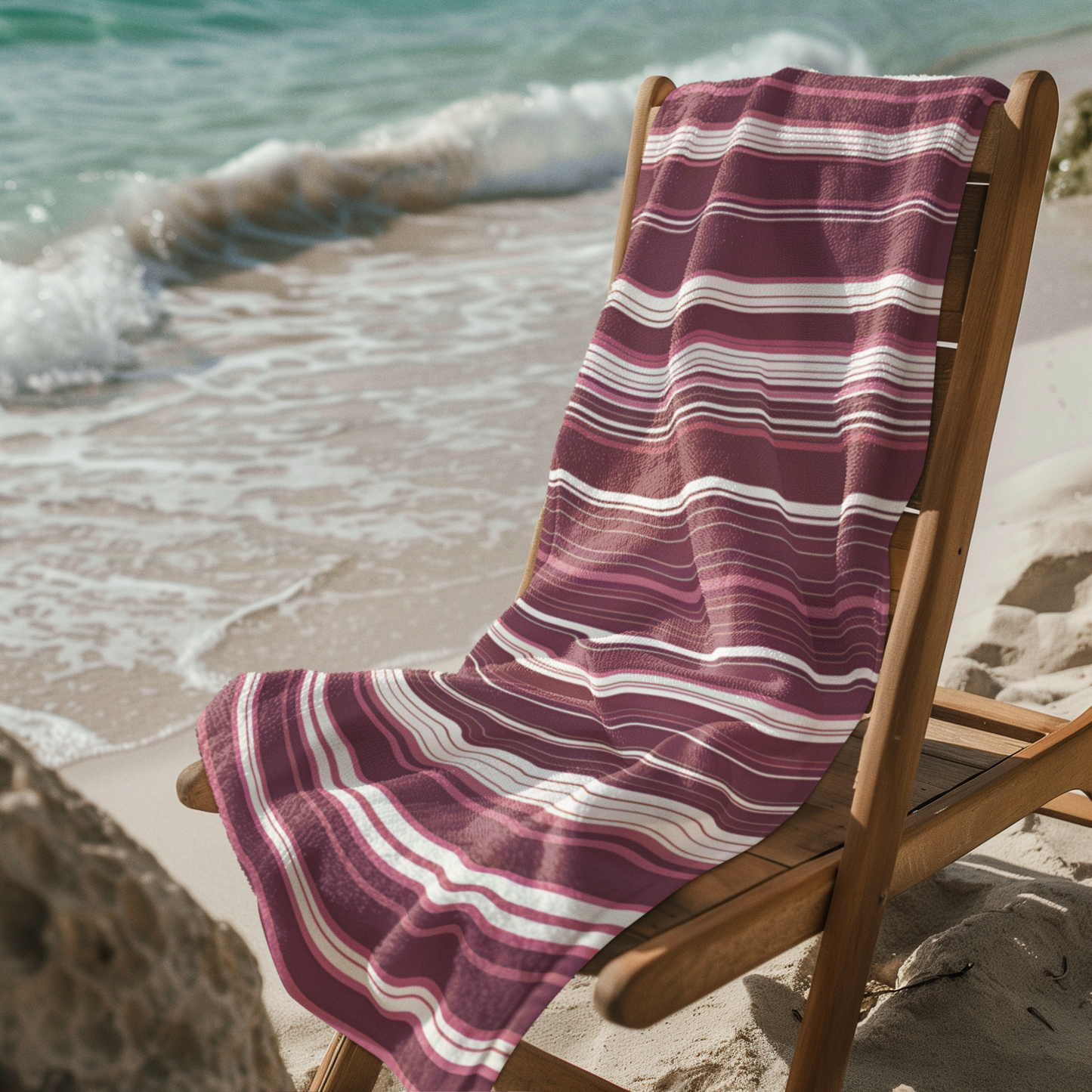 BEACH TOWEL LAYERED STRIPES