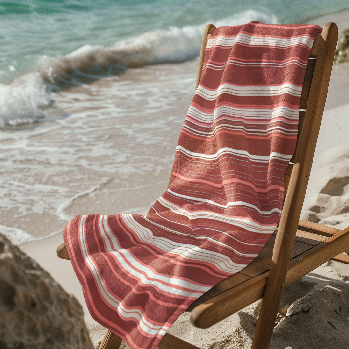 BEACH TOWEL LAYERED STRIPES