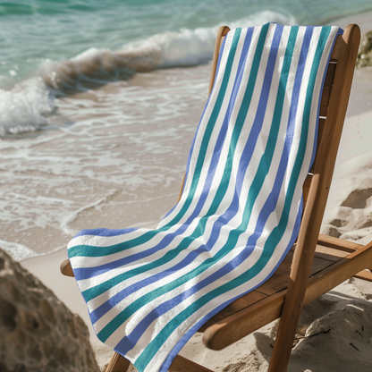 BEACH TOWEL TWO-TONE STRIPES
