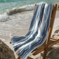 BEACH TOWEL BRUSHED STRIPES