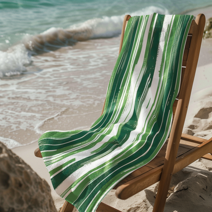 BEACH TOWEL BRUSHED STRIPES