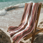 BEACH TOWEL BRUSHED STRIPES