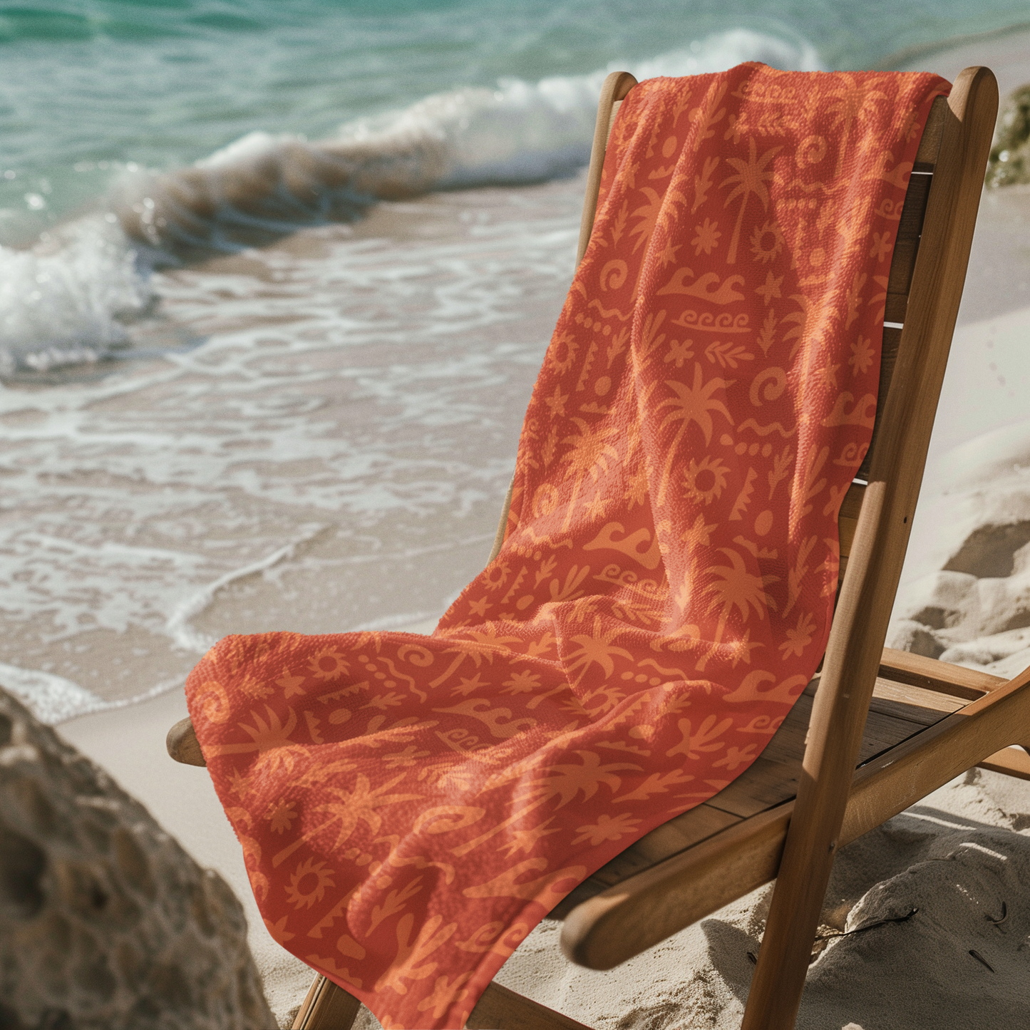 BEACH TOWEL - ISLAND ICONS