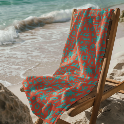 BEACH TOWEL - ISLAND ICONS